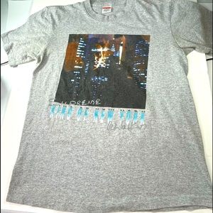 Supreme Grey Mens Small Size King of New York Tee Shirt Christopher Walken